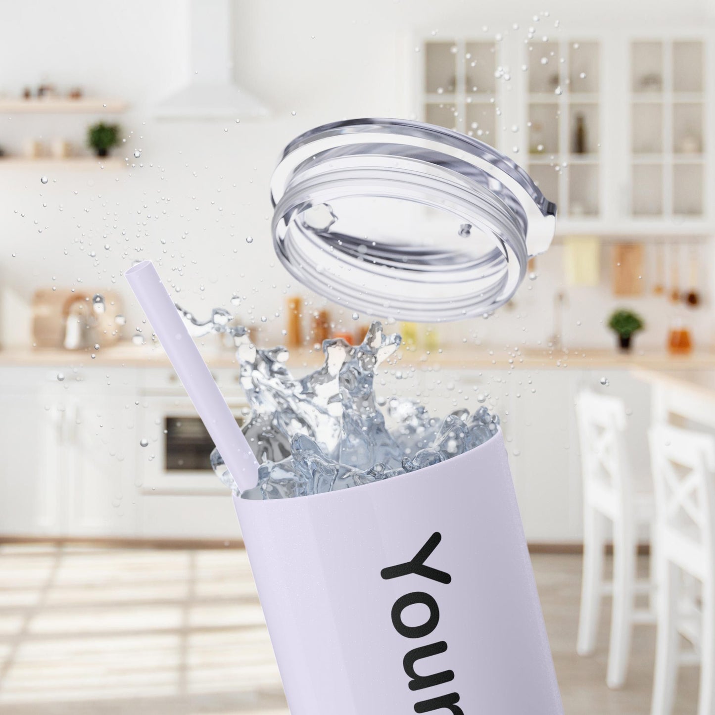 Custom 20oz Skinny Tumbler with Straw
