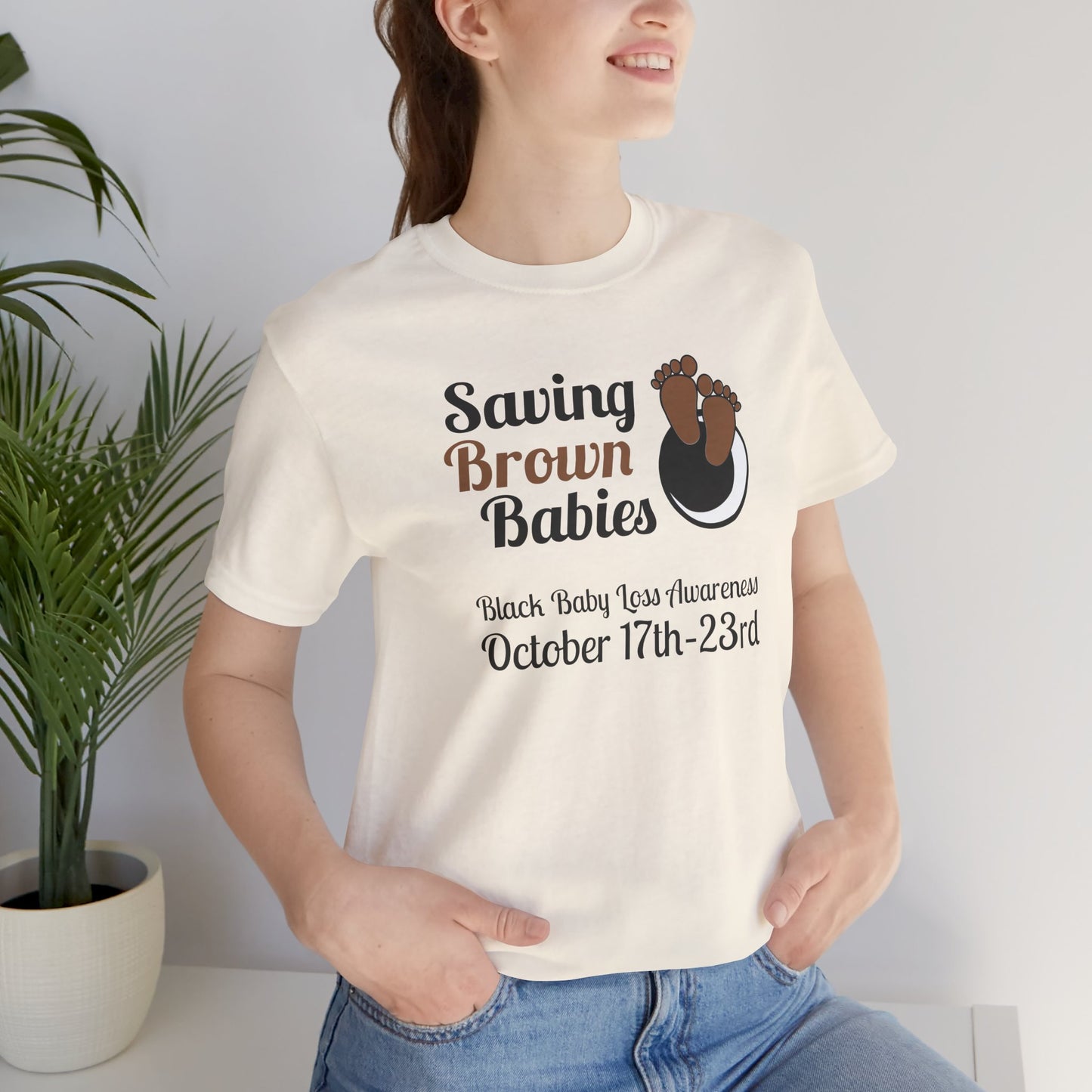 Quietly United in Loss Together Non-Profit, Saving Brown Babies Charity Tee, Pregnancy & Infant Loss Awareness