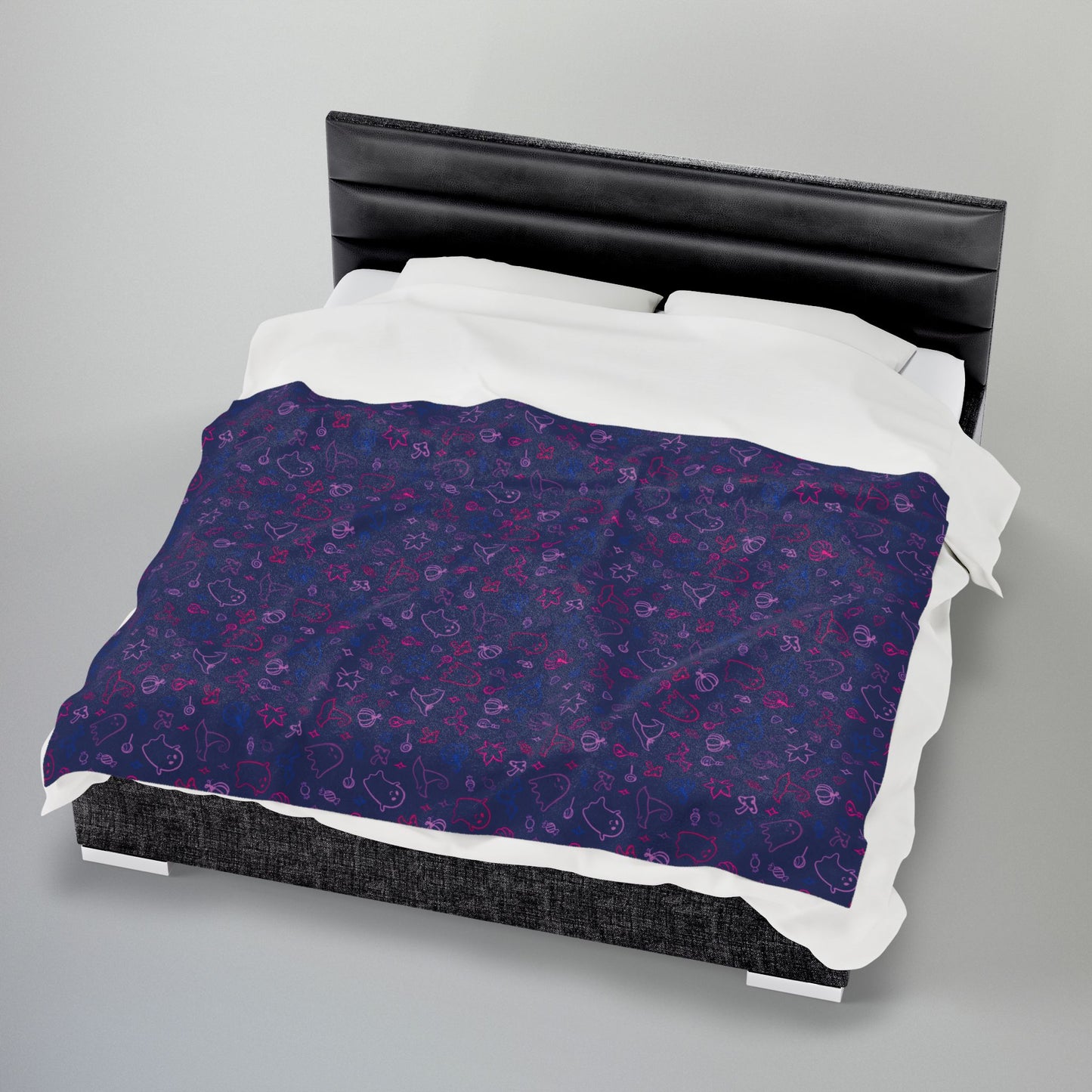 Bisexual Pride Halloween Velveteen Plush Blanket