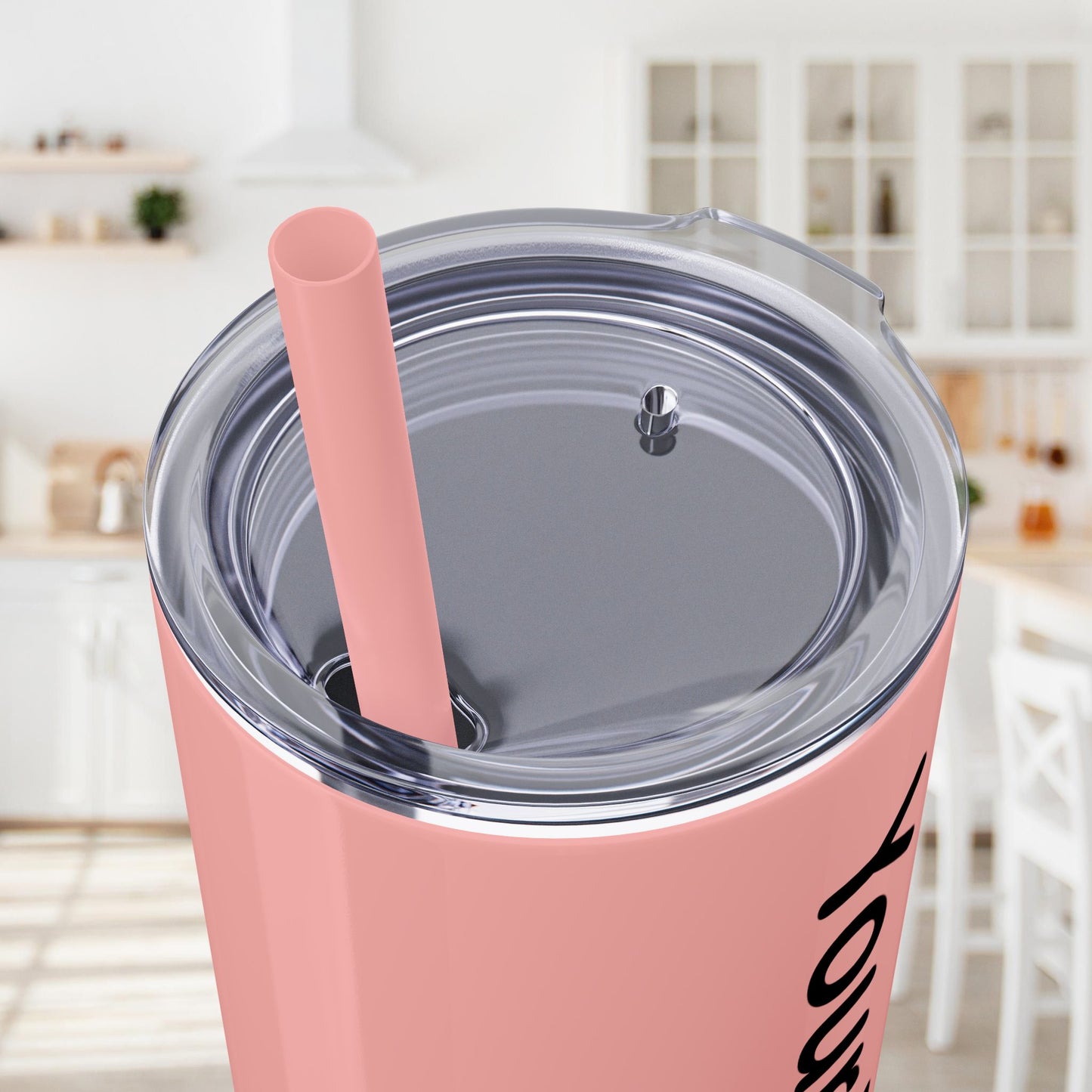 Custom 20oz Skinny Tumbler with Straw