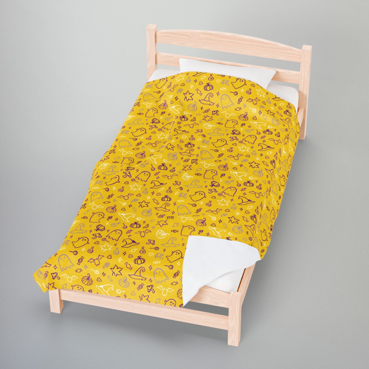 Intersex Pride Halloween Yellow Velveteen Plush Blanket