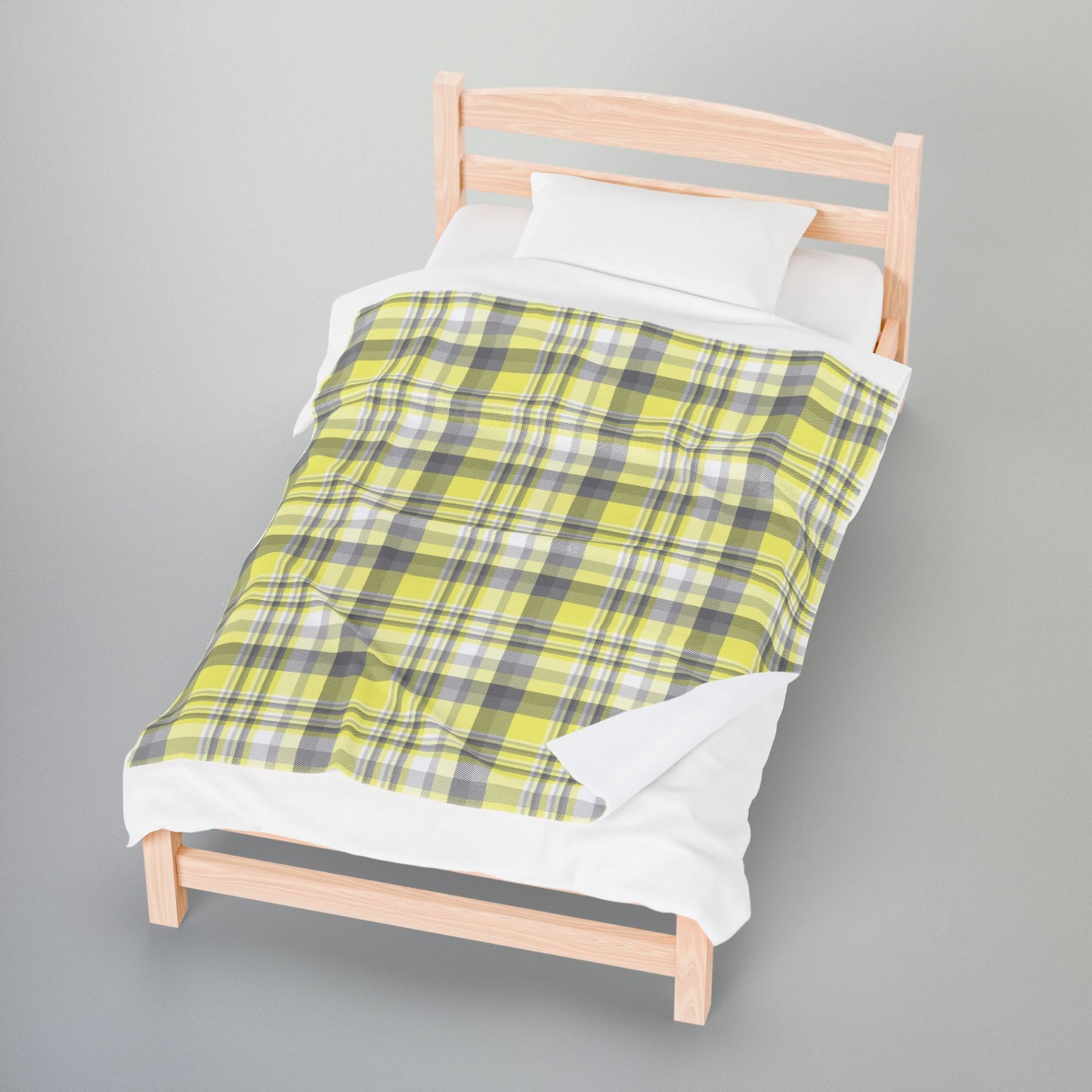 Demigender Pride Plaid Velveteen Plush Blanket