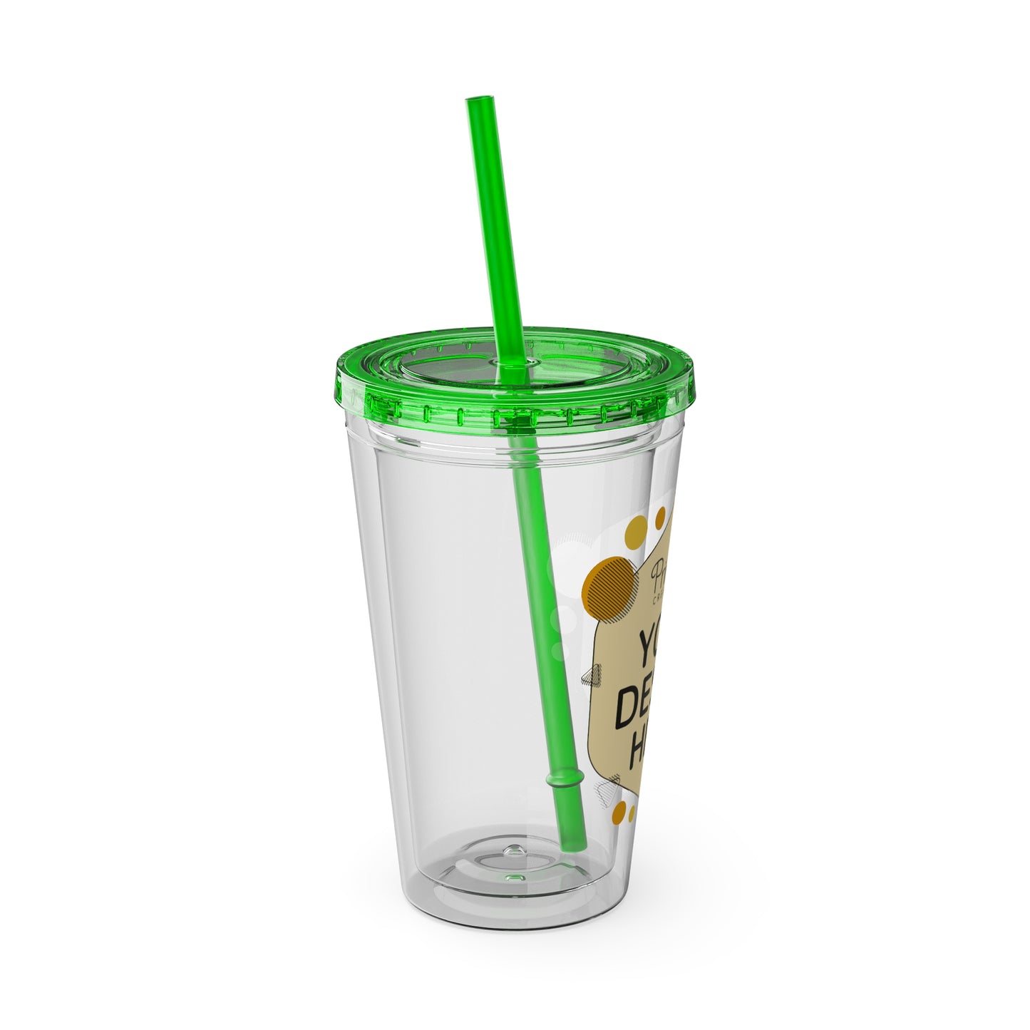Custom 16oz Tumbler with Straw