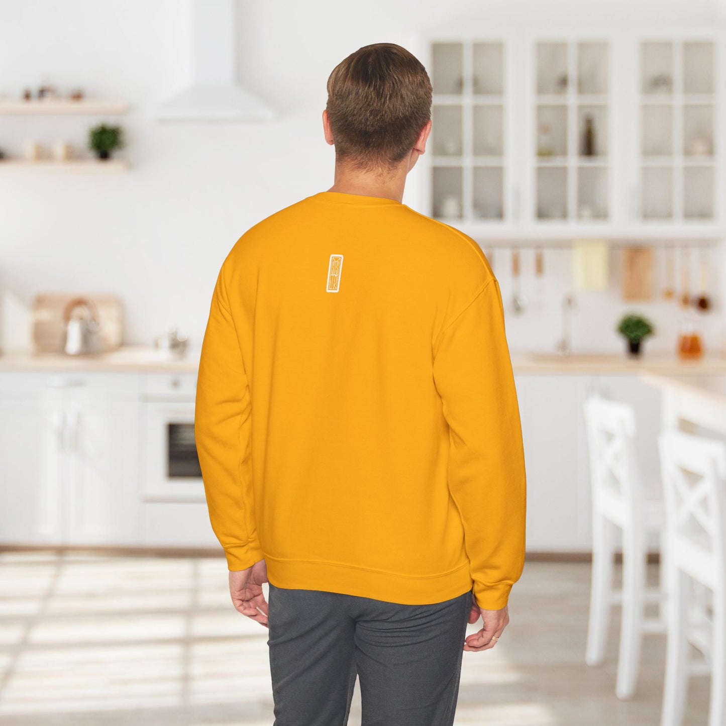 Ghetto Blaster, sudadera con cuello redondo y arte lineal