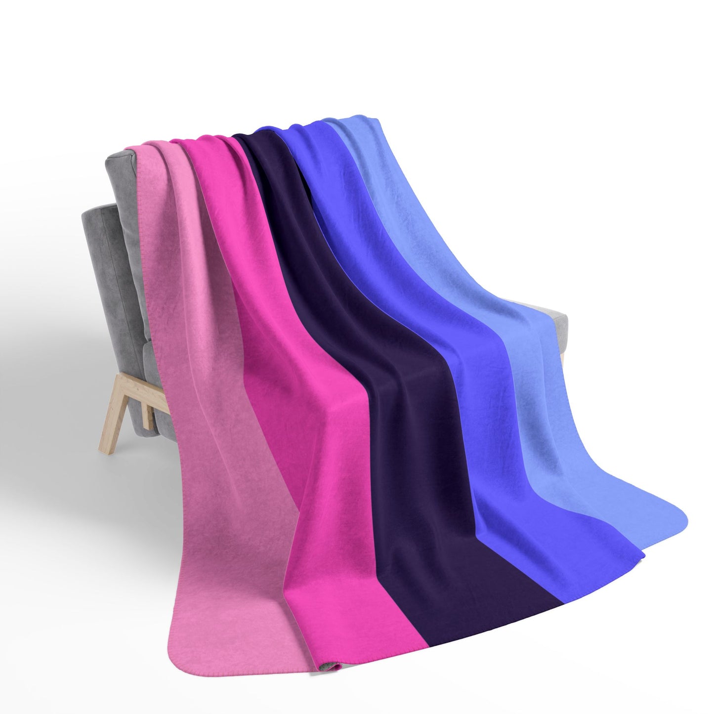 Fleece Sherpa Omnisexual Pride Flag Blanket