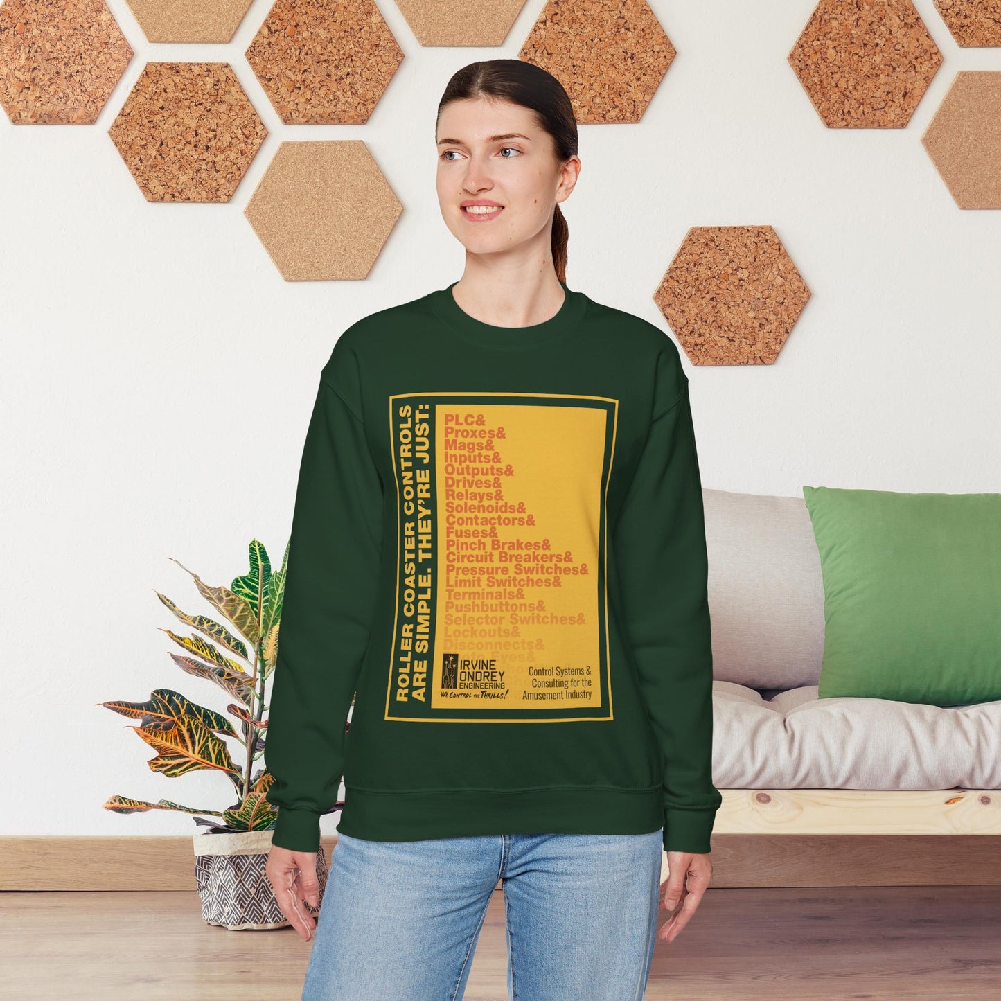 OG Controls Sweatshirt (FRONT graphic) • Irvine Ondrey Engineering