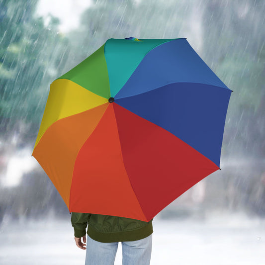 Rainbow Teal Pride Umbrella