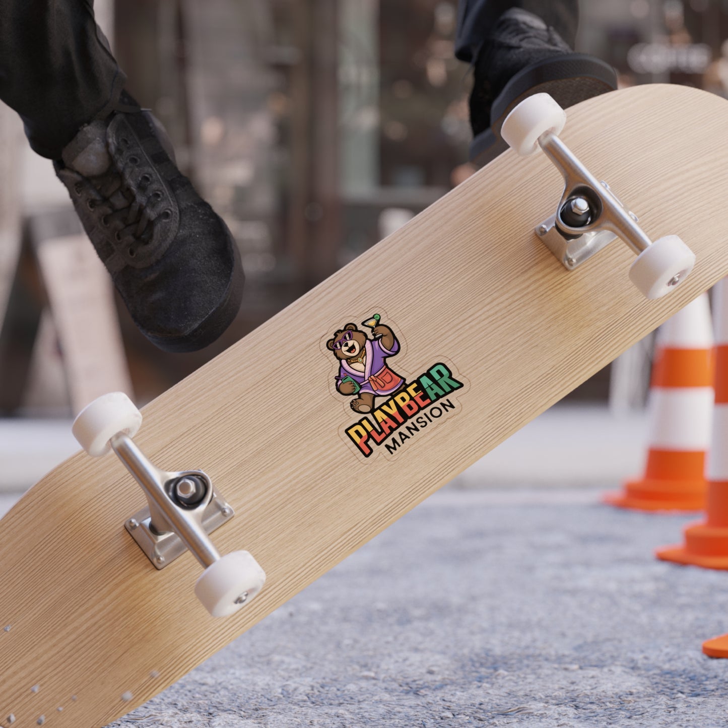 Playbear Mansion Die-Cut Outdoor Sticker