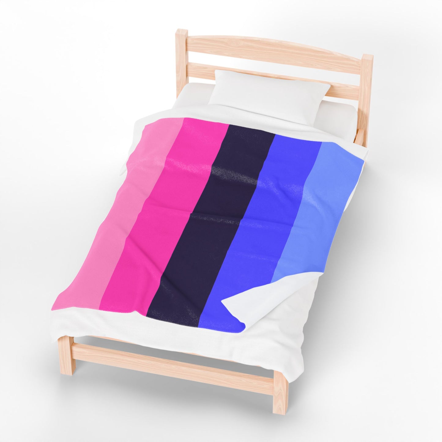 Velveteen Plush Omnisexual Pride Flag Blanket