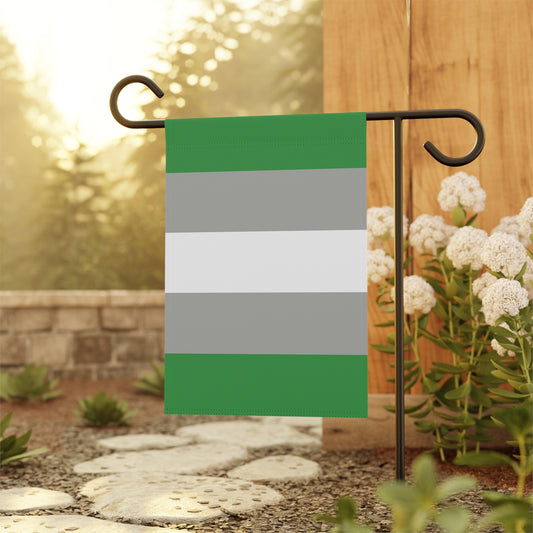 Greyromantic Garden Flag Banner