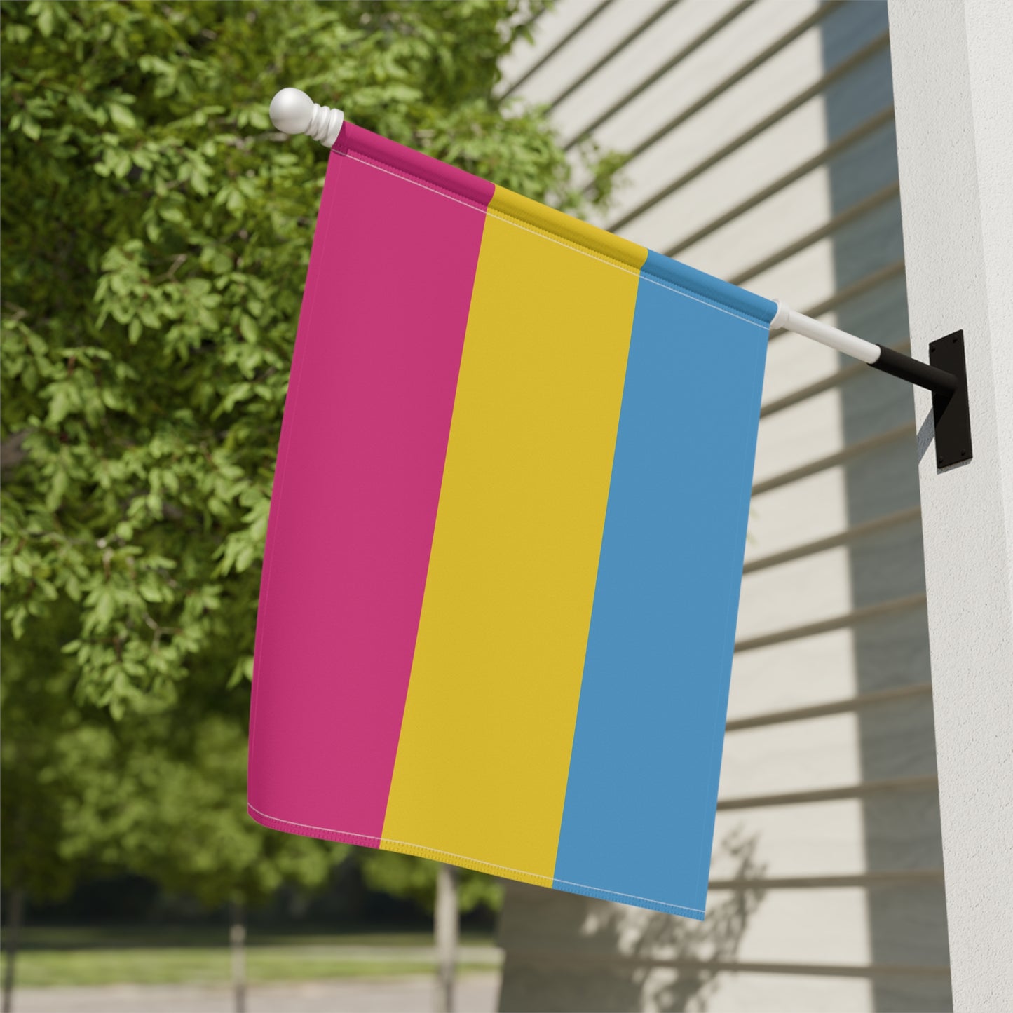 Pansexual Pride Garden Banner