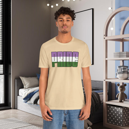 Soft Cream Genderqueer Pride Tee