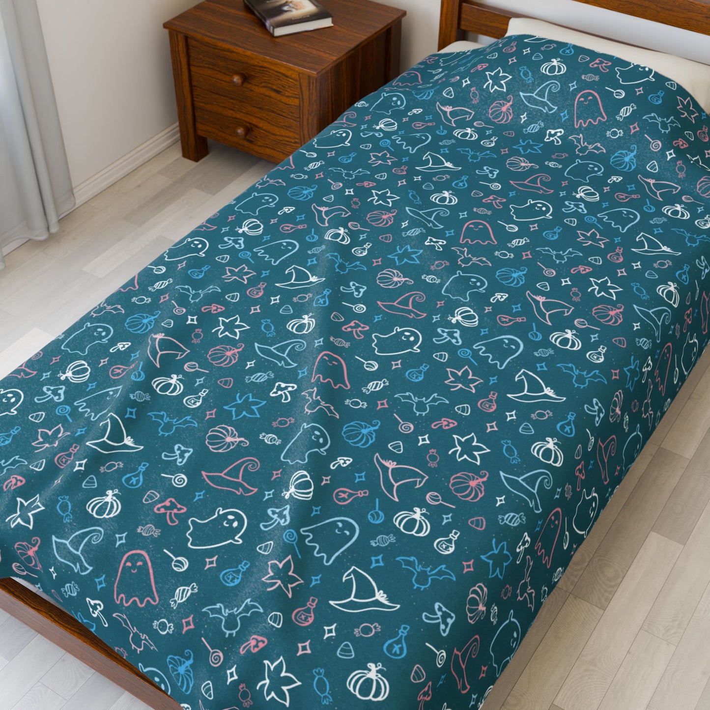 Transgender Pride Halloween Velveteen Plush Blanket