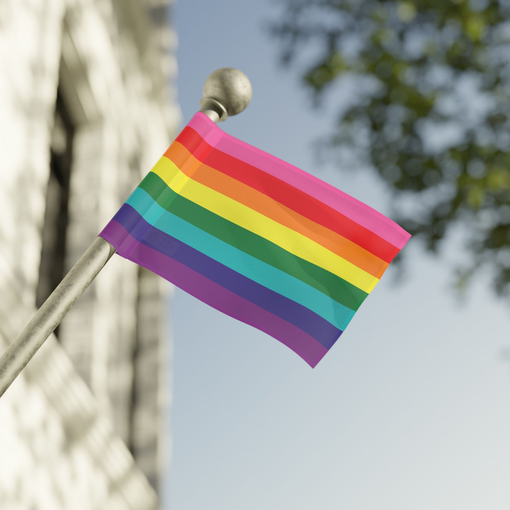 18" x 12" Rainbow Pride Gilbert Baker Flag