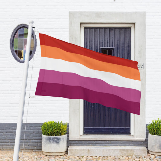 Lesbian Pride 5-Stripe Sunset Flag