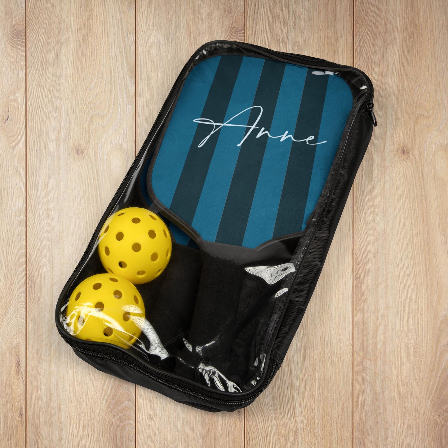 Blue Striped Pickleball Paddles
