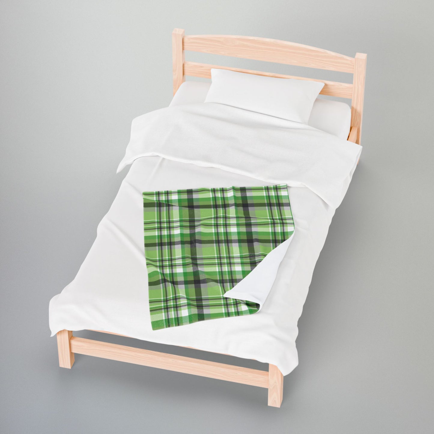 Aromantic Pride Plaid Velveteen Plush Blanket