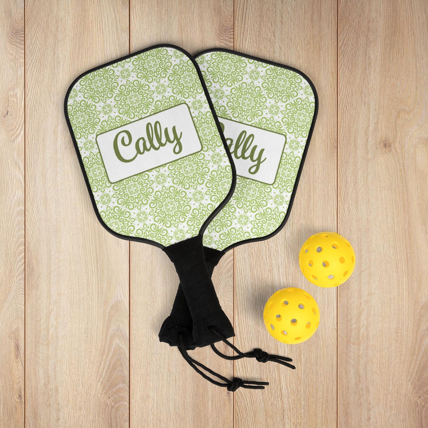 Frilly Green Pickleball Paddles