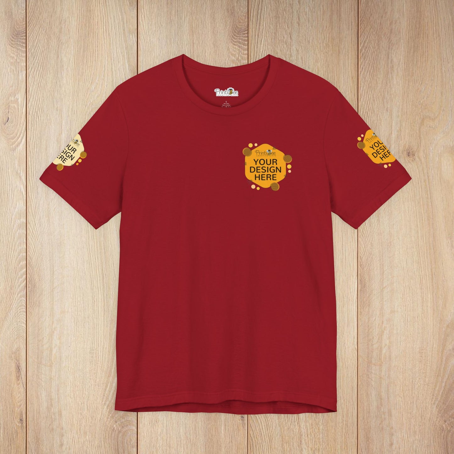 Custom Reds, Browns & Cream Tees for BELLA+CANVAS® 3001