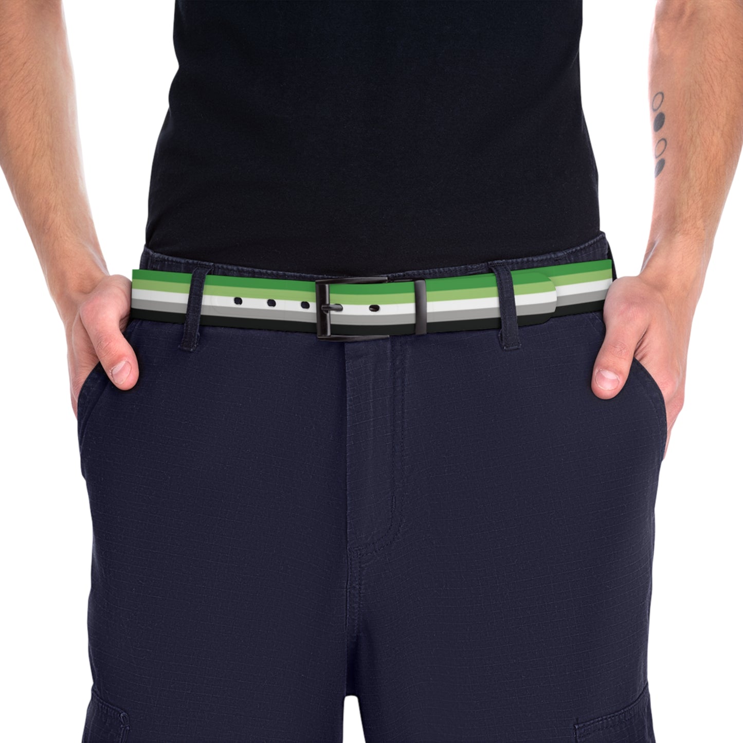 Aromantic Pride Flag Belt