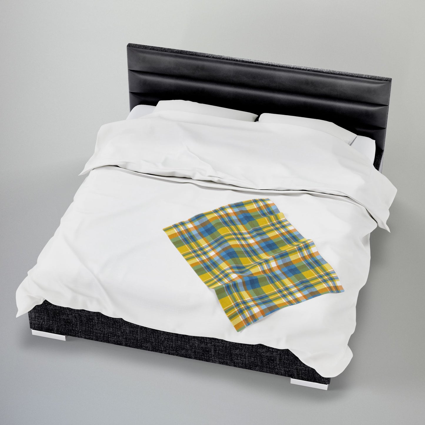 Aroace Pride Plaid Velveteen Plush Blanket