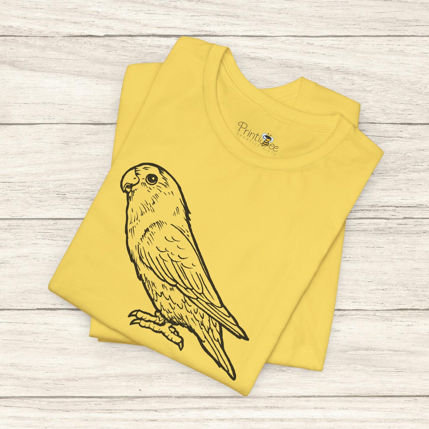 Holly Girl Lovebird, Line Art Tee