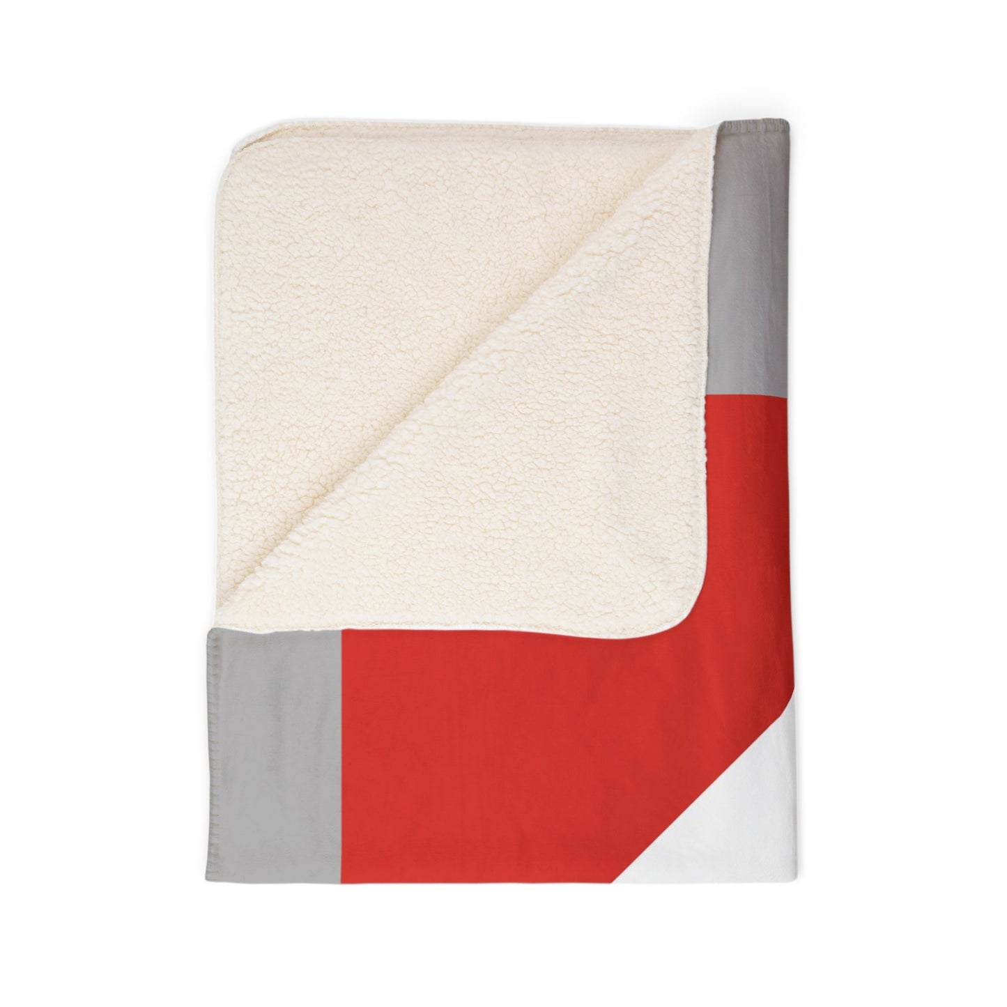 AMC Logo Grey Fleece Sherpa Blanket