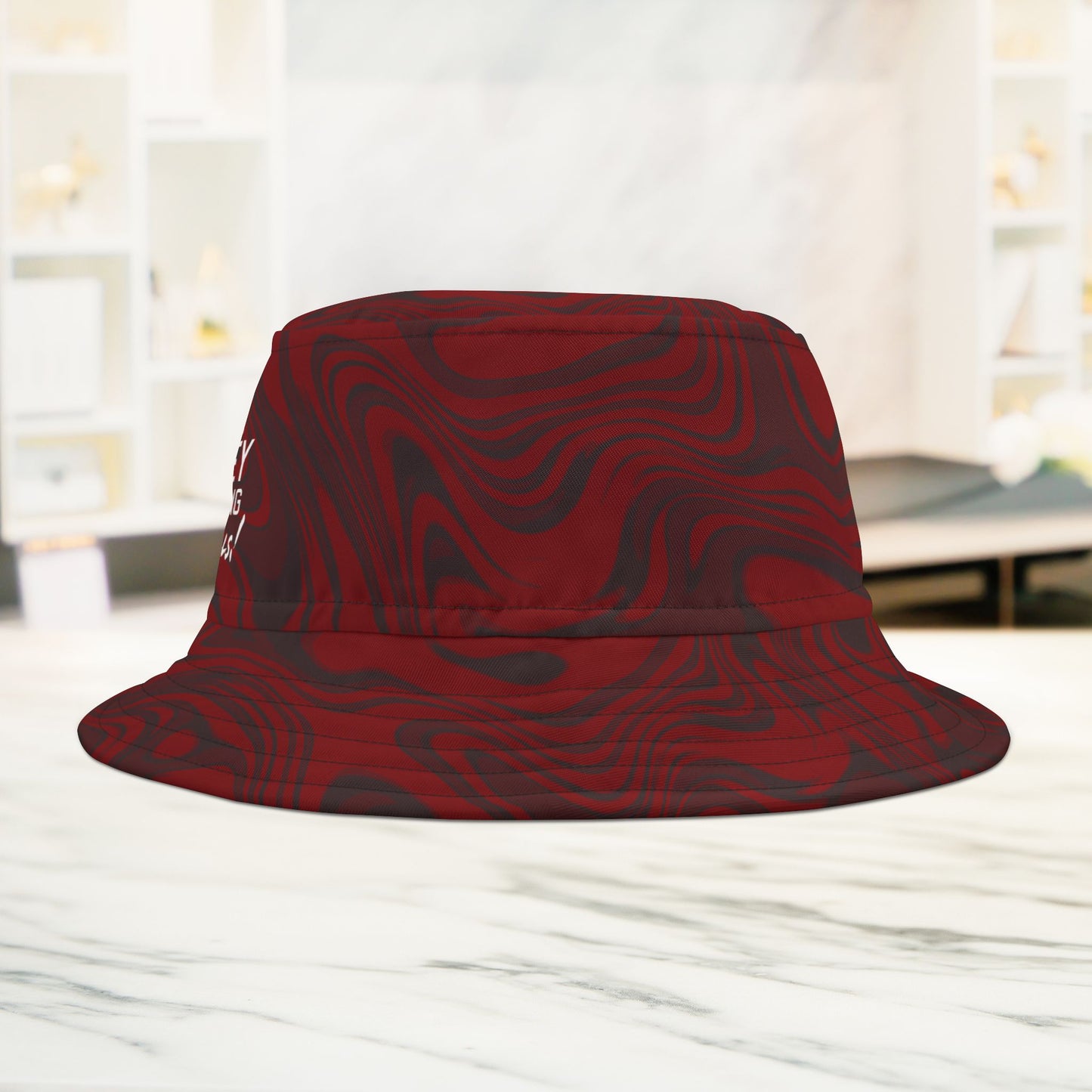 Red Swirl Bucket Hat • Irvine Ondrey Engineering