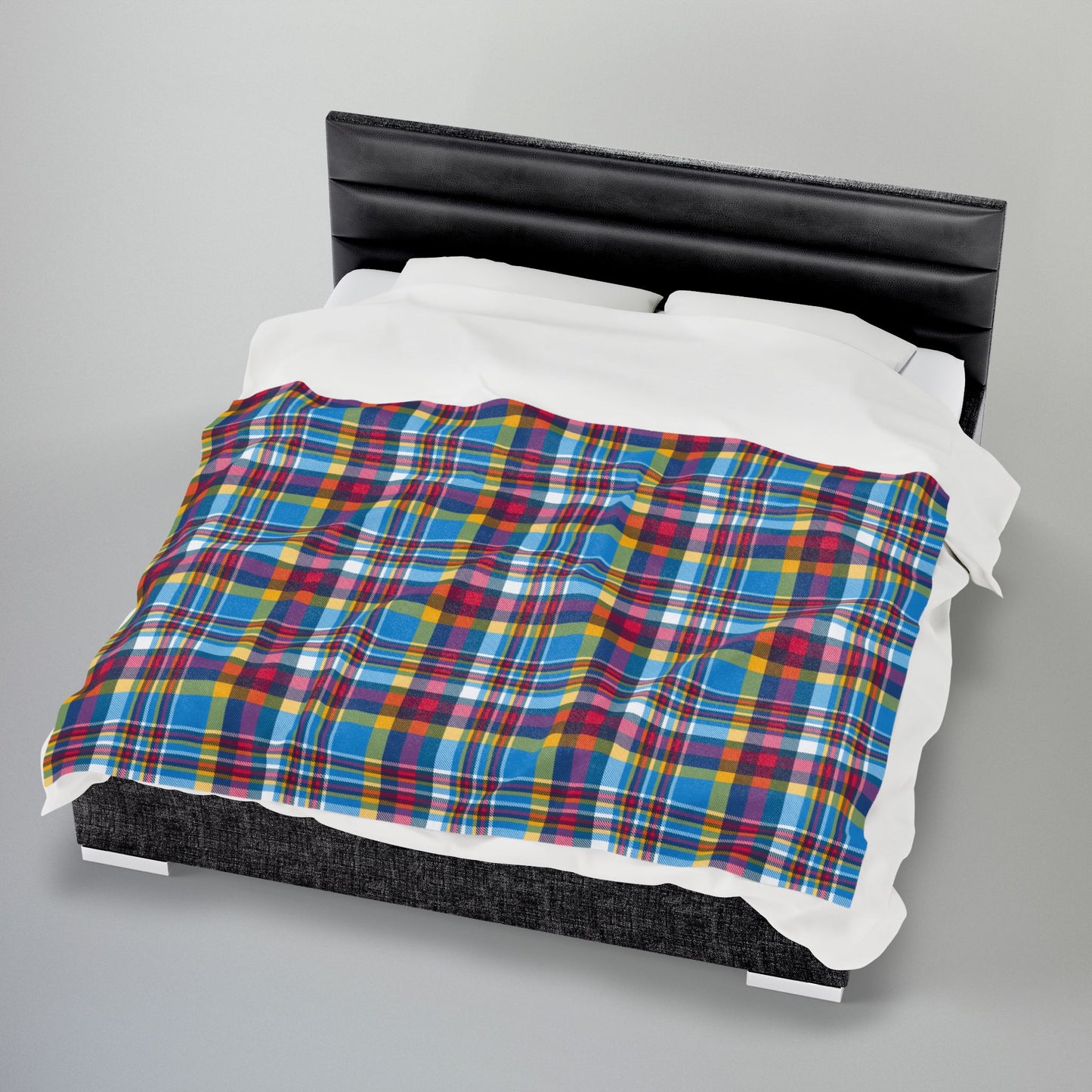 Polyamory Pride Plaid Velveteen Plush Blanket