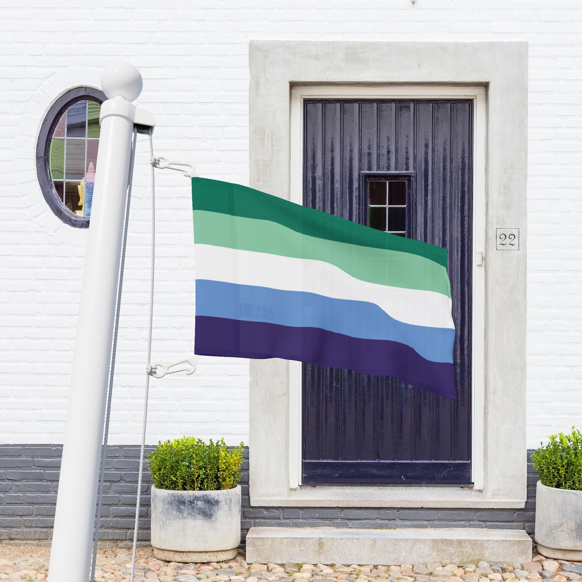 Gay Men Pride 5-Stripe Flag
