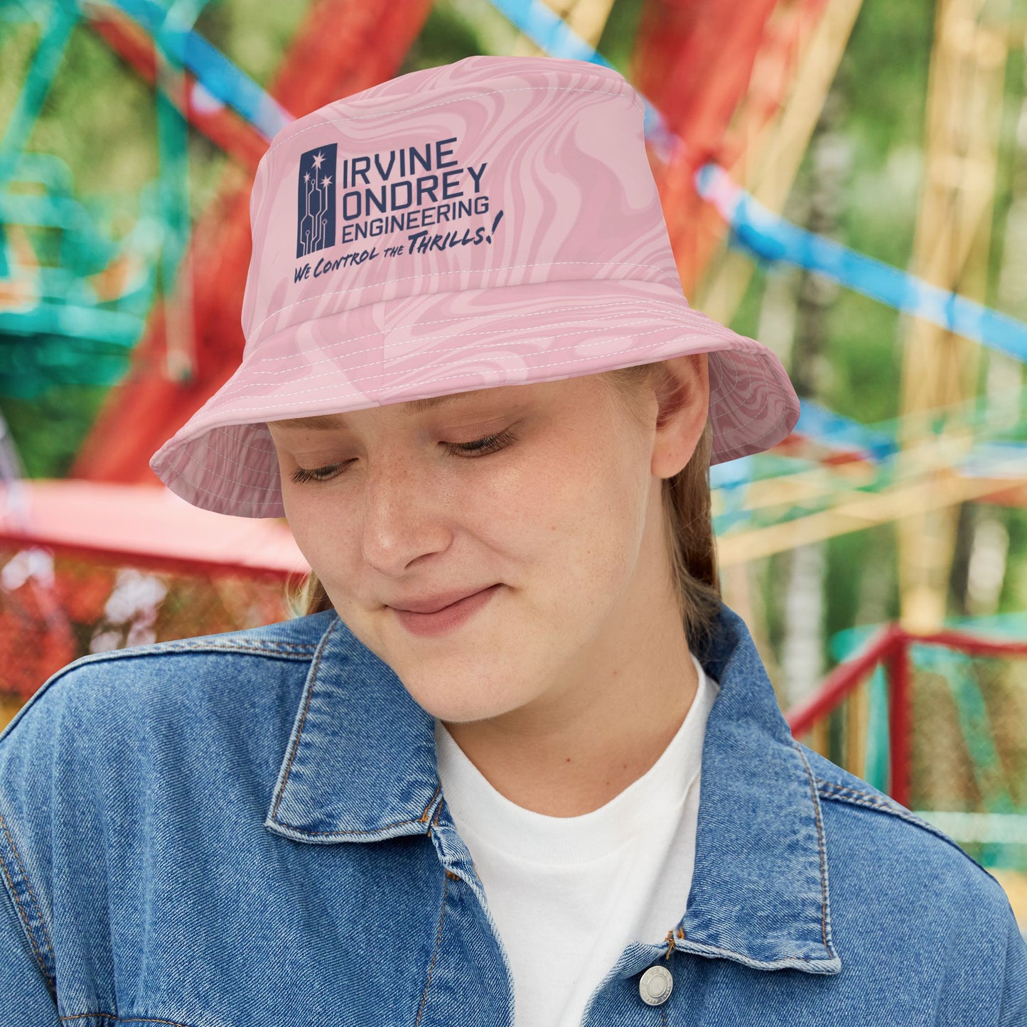 Pink Swirl Bucket Hat • Irvine Ondrey Engineering