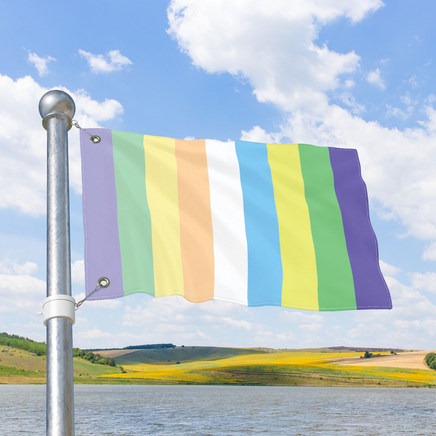 Courpalian Pride Flag with Grommets