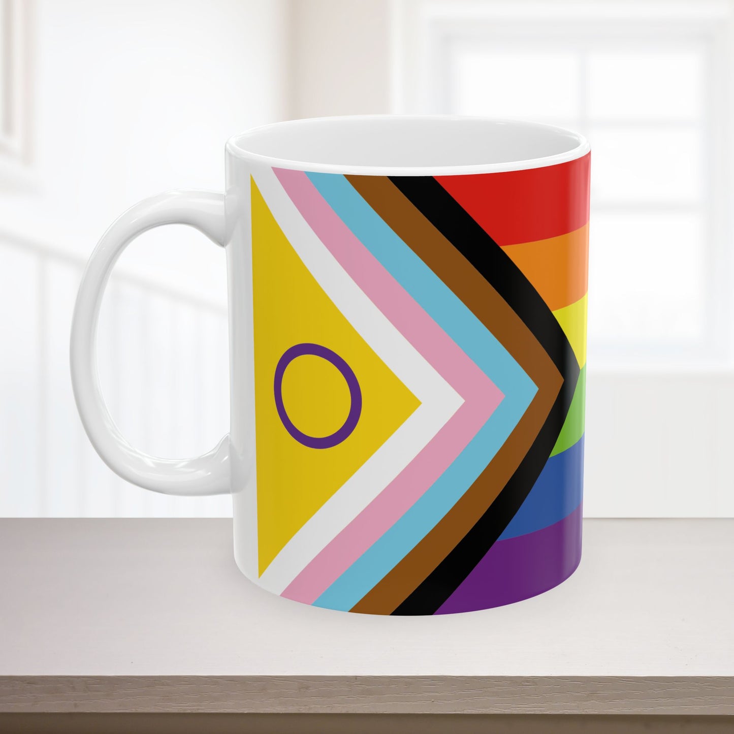 Intersex-Inclusive Progress Rainbow Pride Flag 11oz or 15oz Ceramic Mug