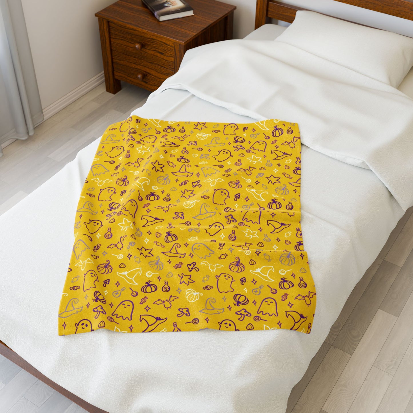 Intersex Pride Halloween Yellow Velveteen Plush Blanket