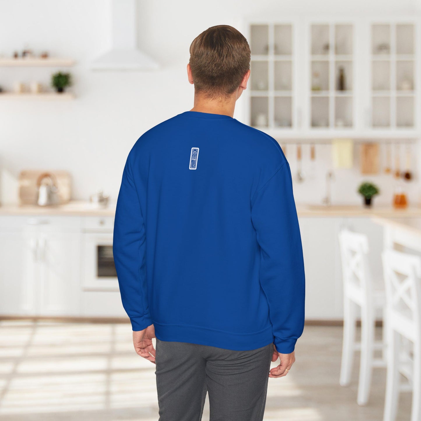 Ghetto Blaster, sudadera con cuello redondo y arte lineal