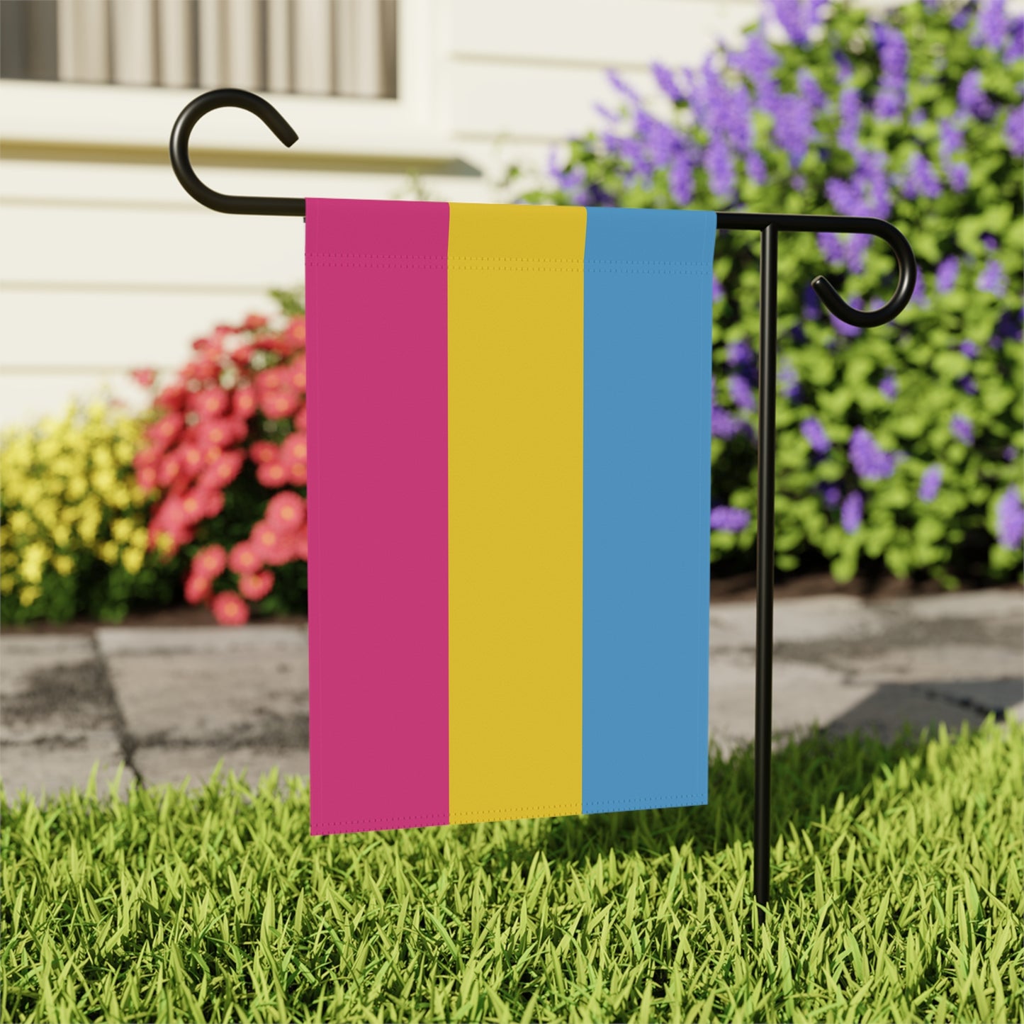 Pansexual Pride Garden Banner