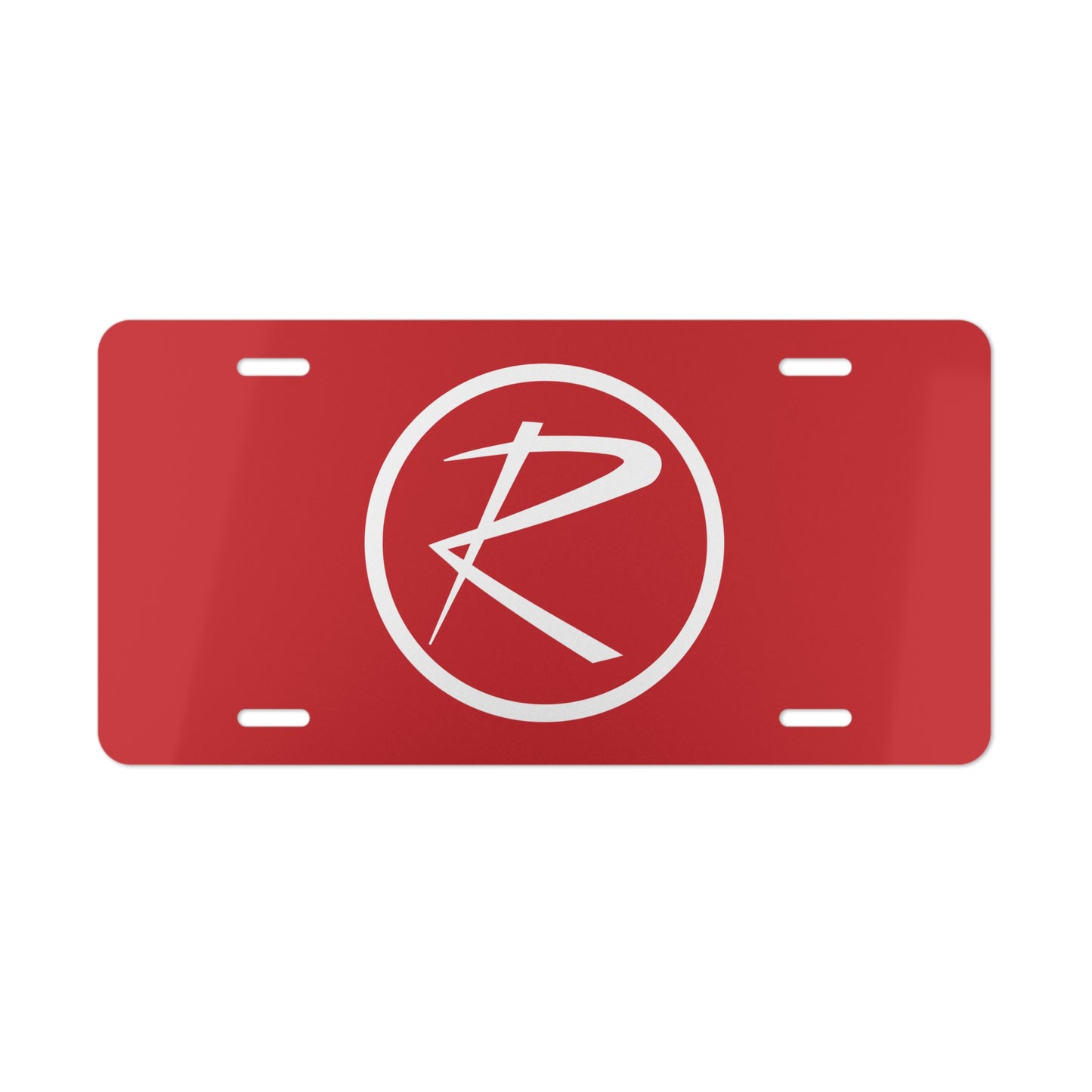 Rambler Logo Red Vanity Plates