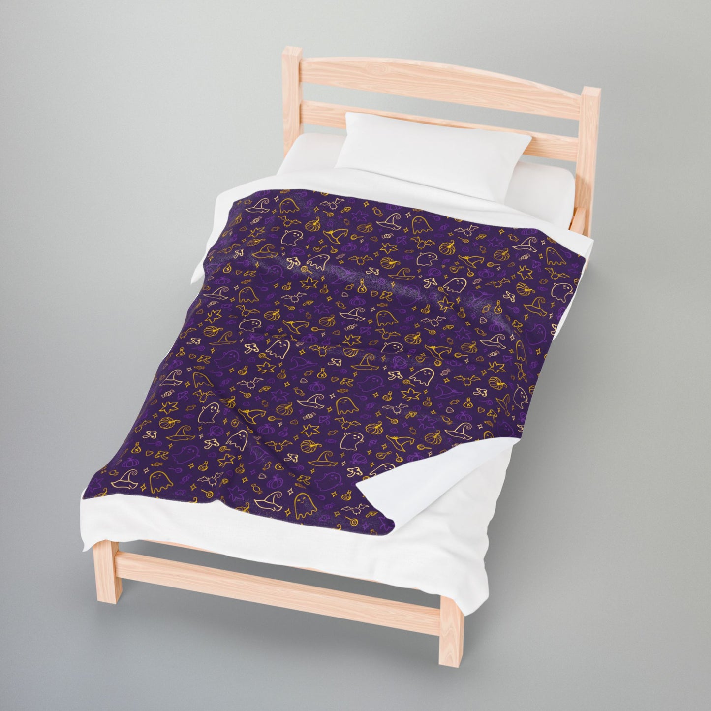 Intersex Pride Halloween Purple Velveteen Plush Blanket