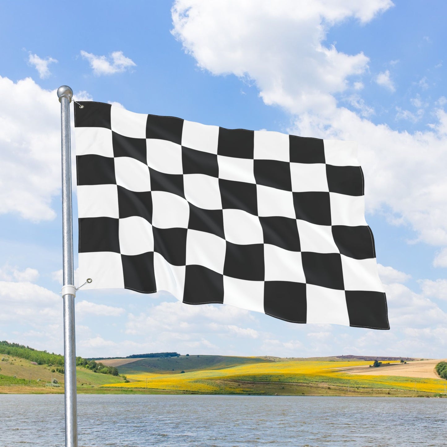Checker Flag with Grommets
