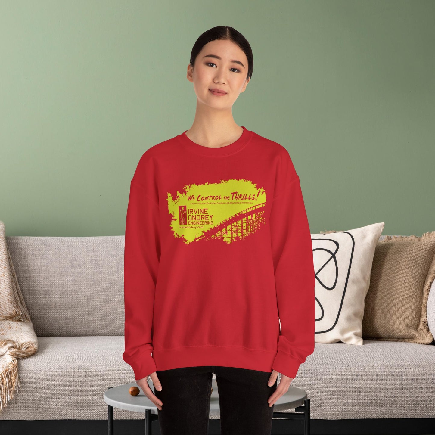 OG Woodie Sweatshirt (FRONT graphic) • Irvine Ondrey Engineering