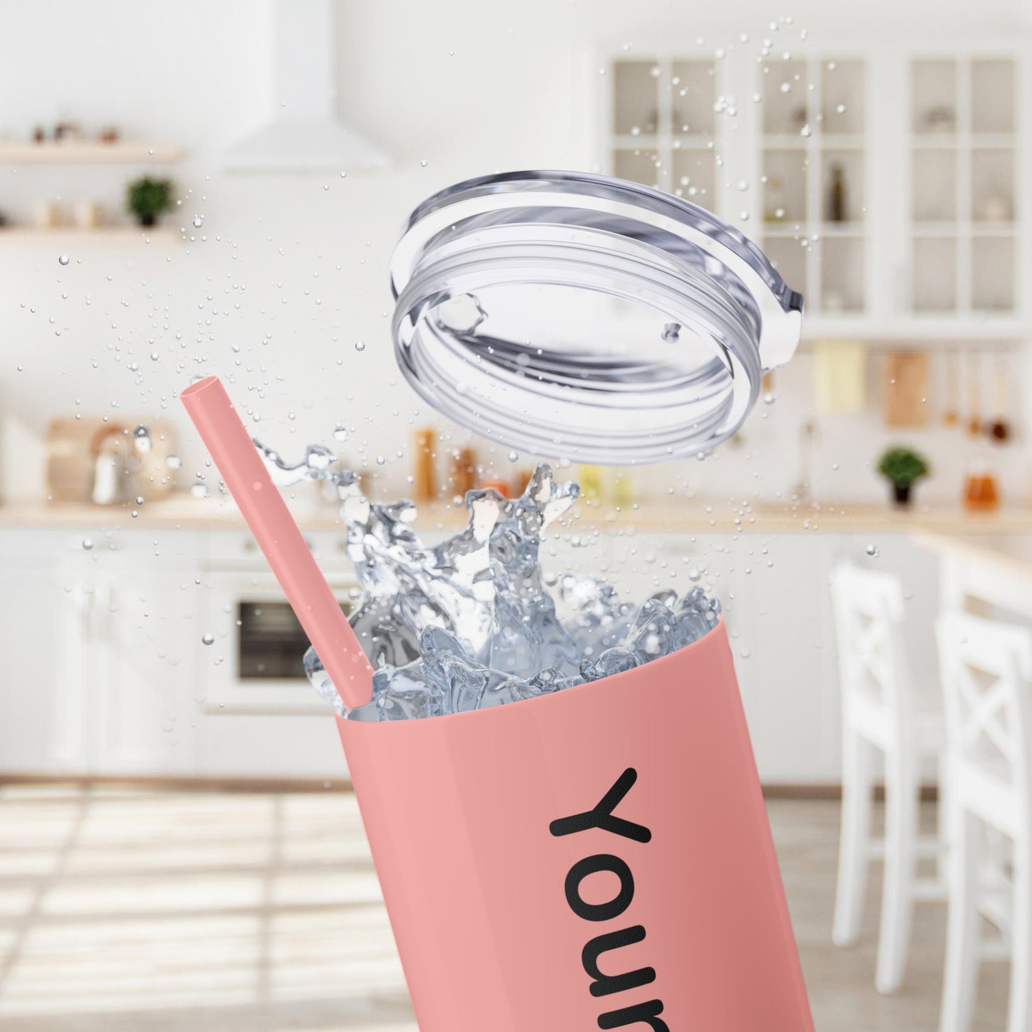 Custom 20oz Skinny Tumbler with Straw