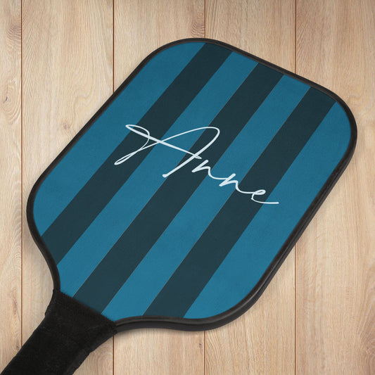 Blue Striped Pickleball Paddles