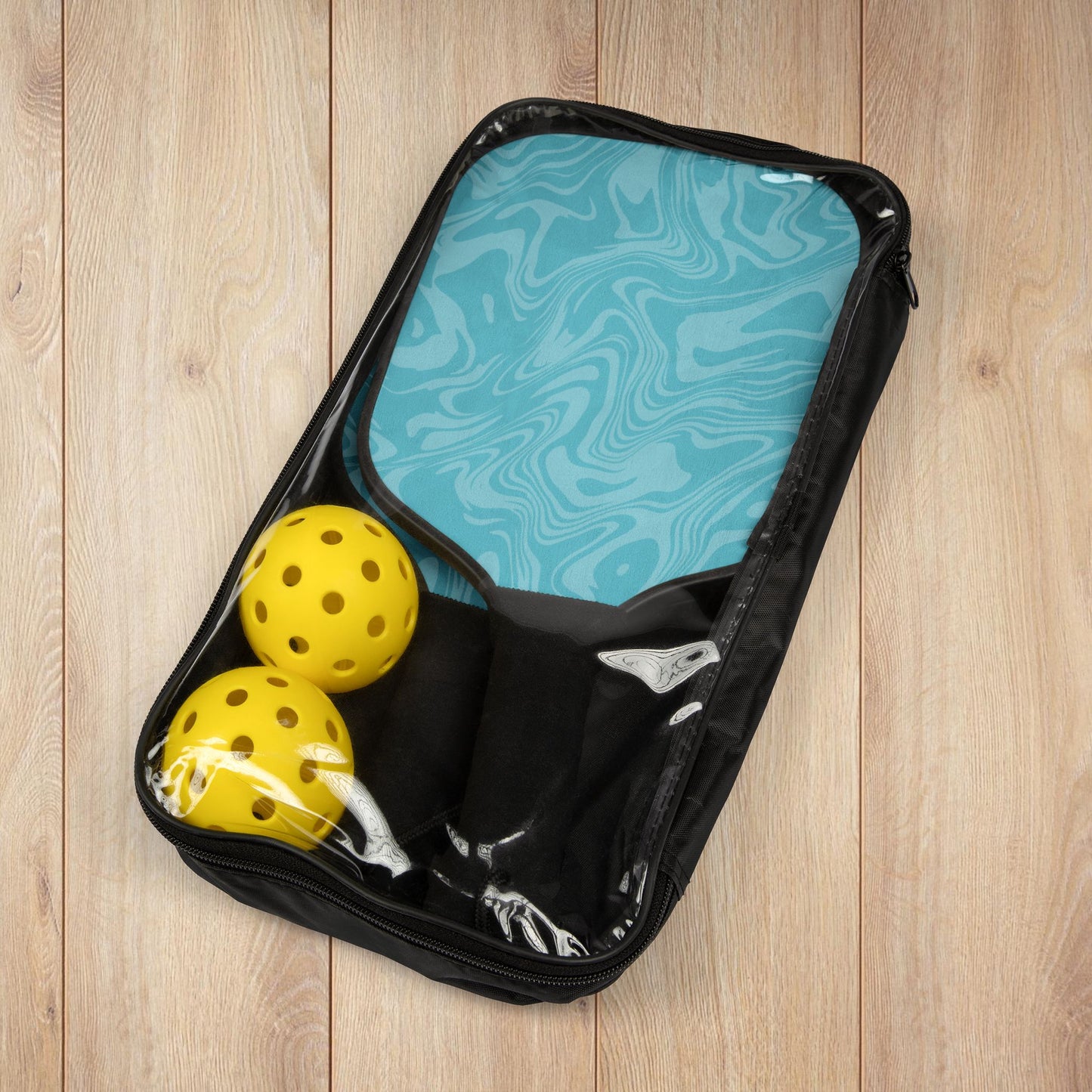 Teal Swirl Pickleball Paddles