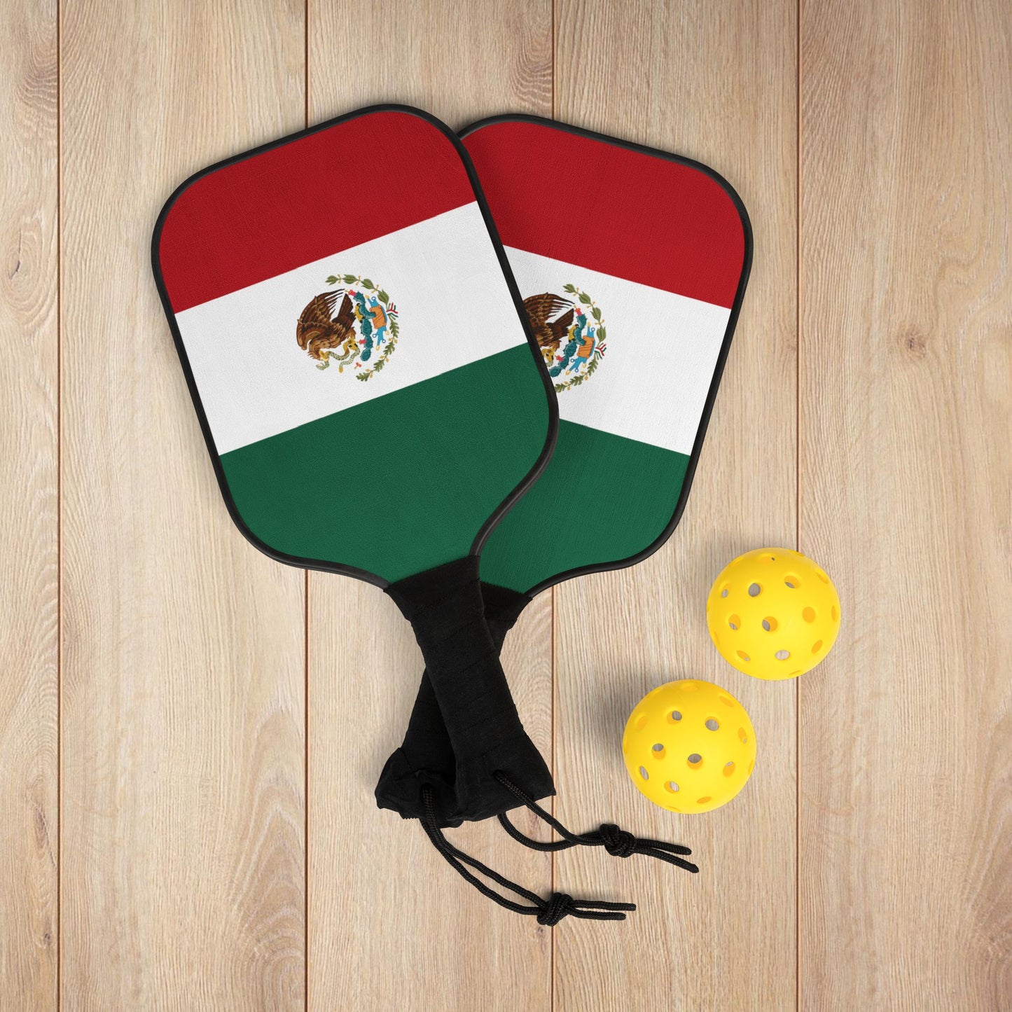 Mexico Flag Pickleball Kit