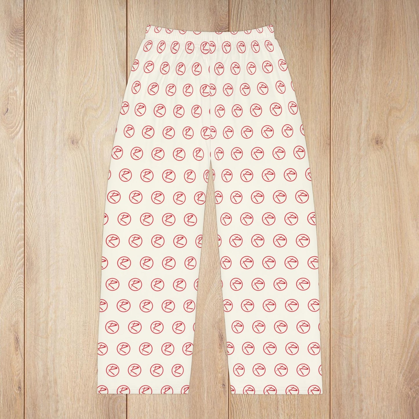 Rambler Red Logo Men’s Ivory Pajama Pants