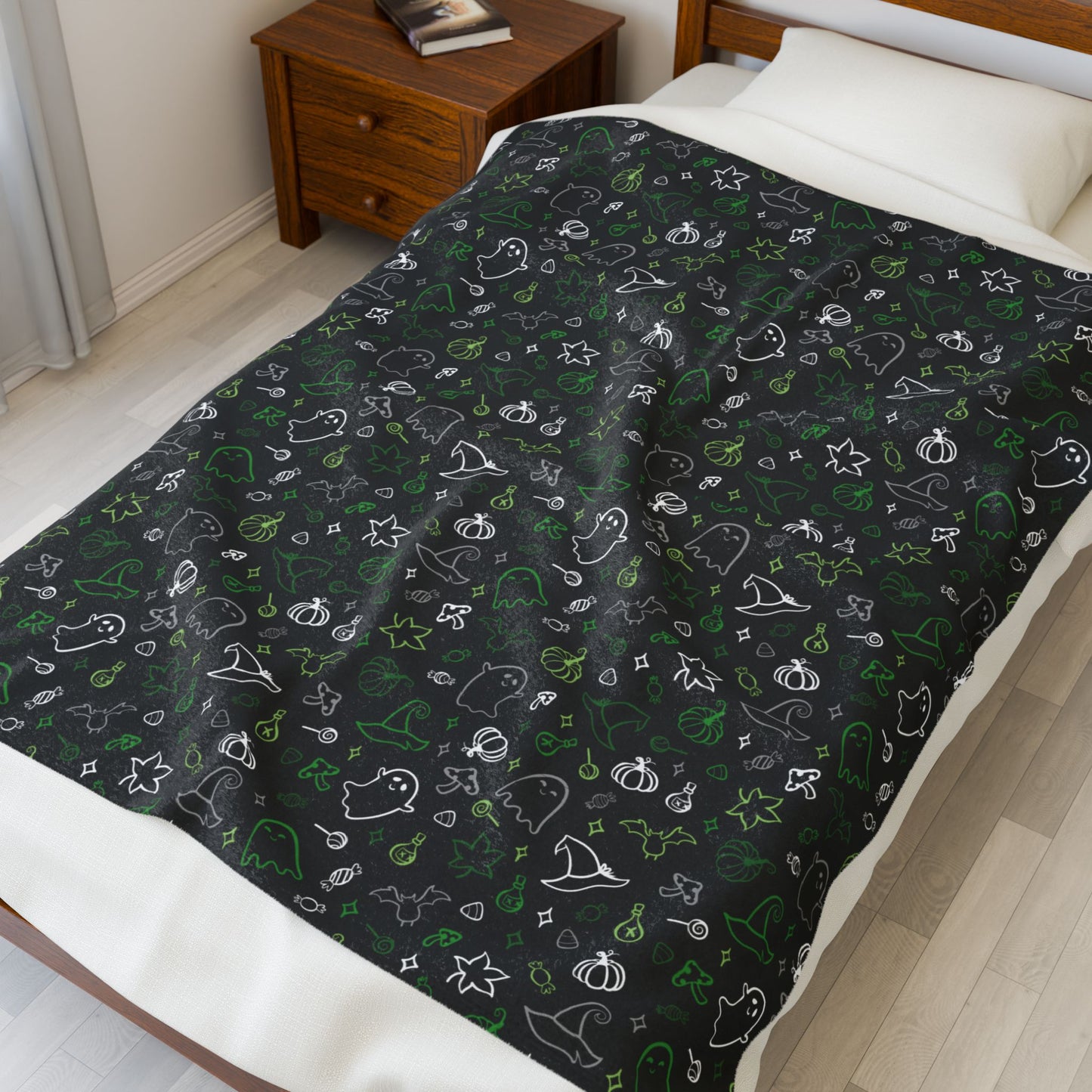 Aromantic Halloween Velveteen Plush Blanket