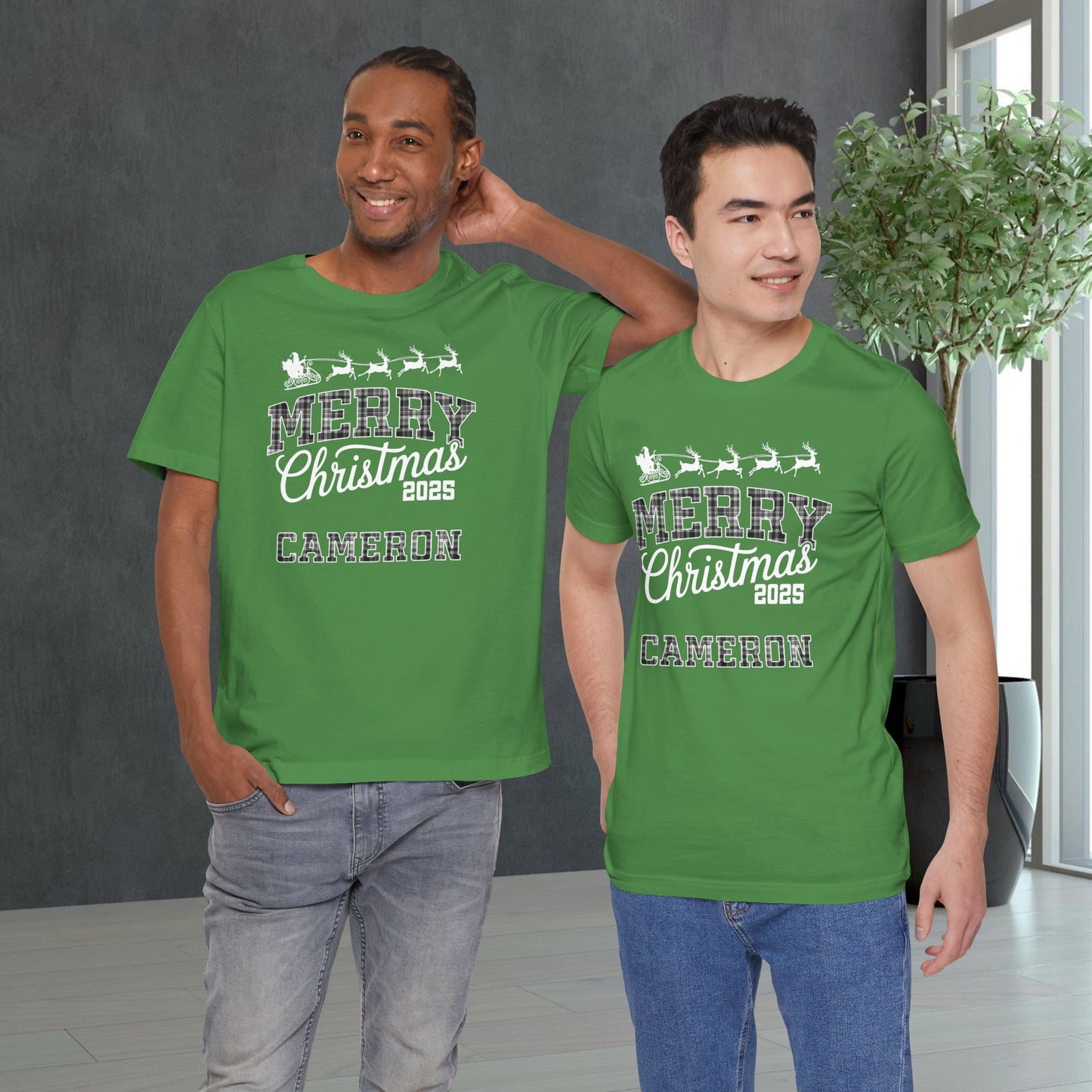 Custom Ohio Christmas Plaid Tee or Pajama Top