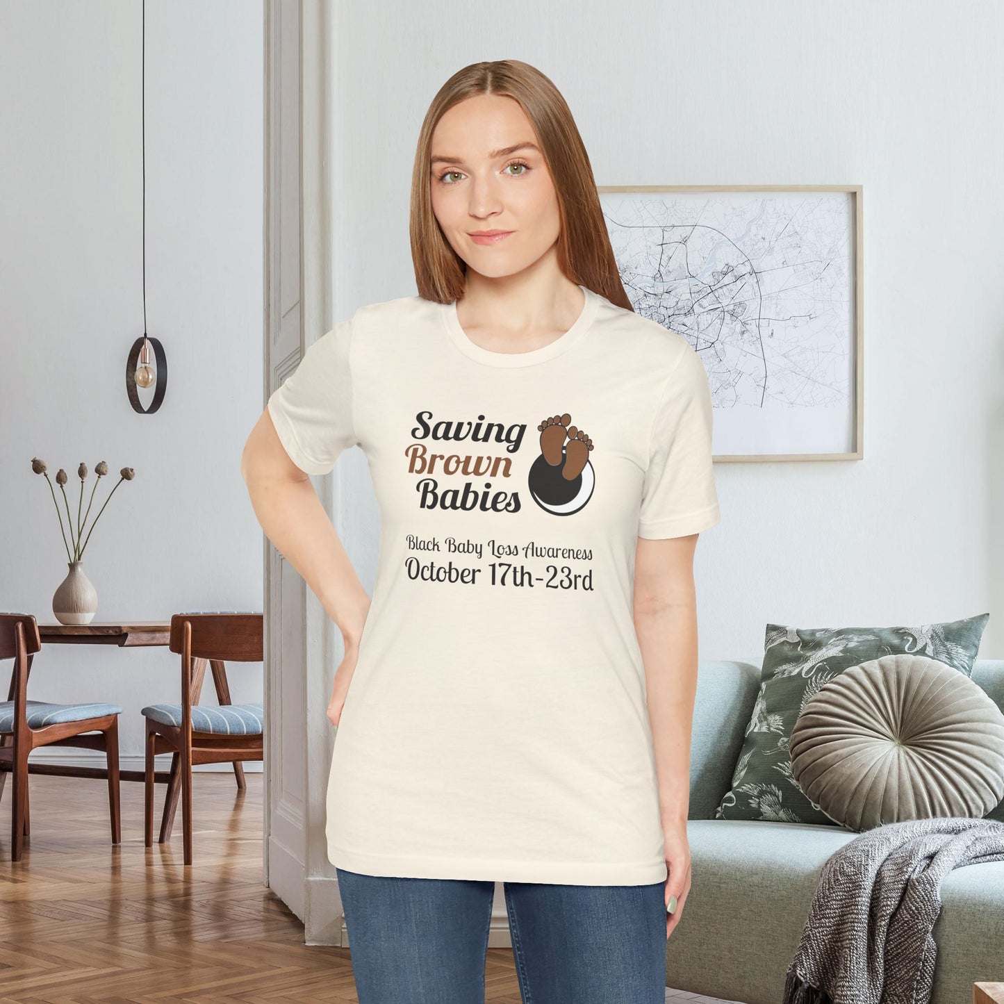 Quietly United in Loss Together Non-Profit, Saving Brown Babies Charity Tee, Pregnancy & Infant Loss Awareness