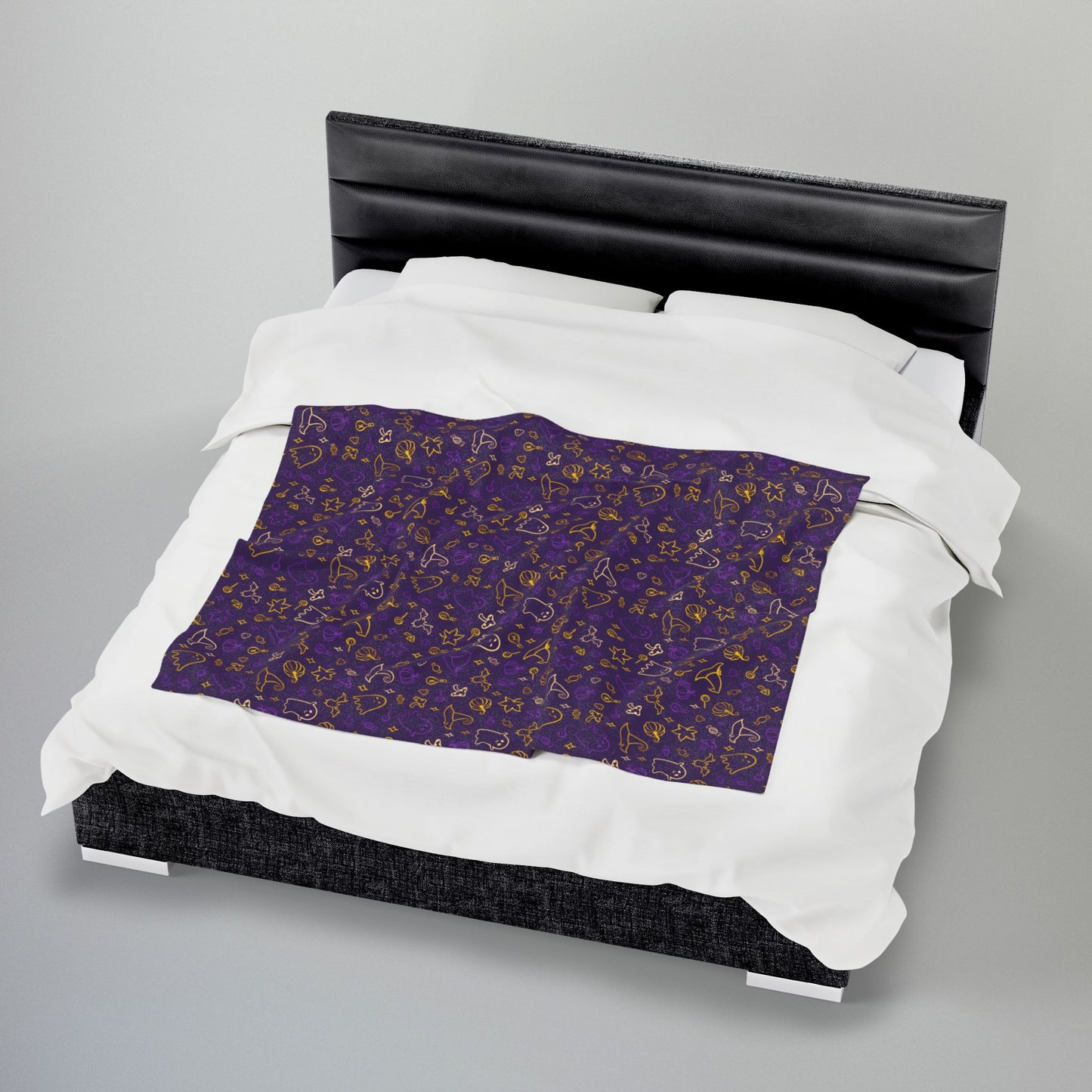 Intersex Pride Halloween Purple Velveteen Plush Blanket