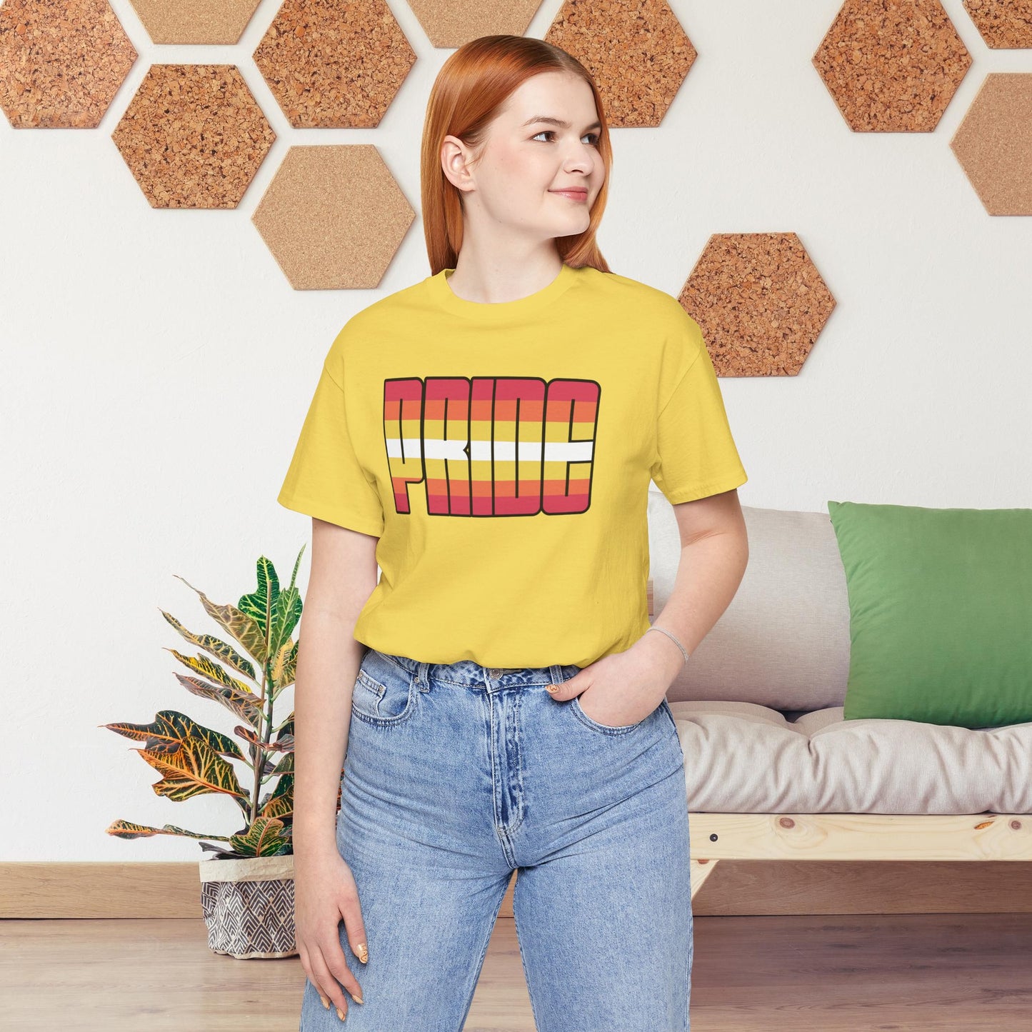 Maize Yellow Non-Binary Girl Pride Tee